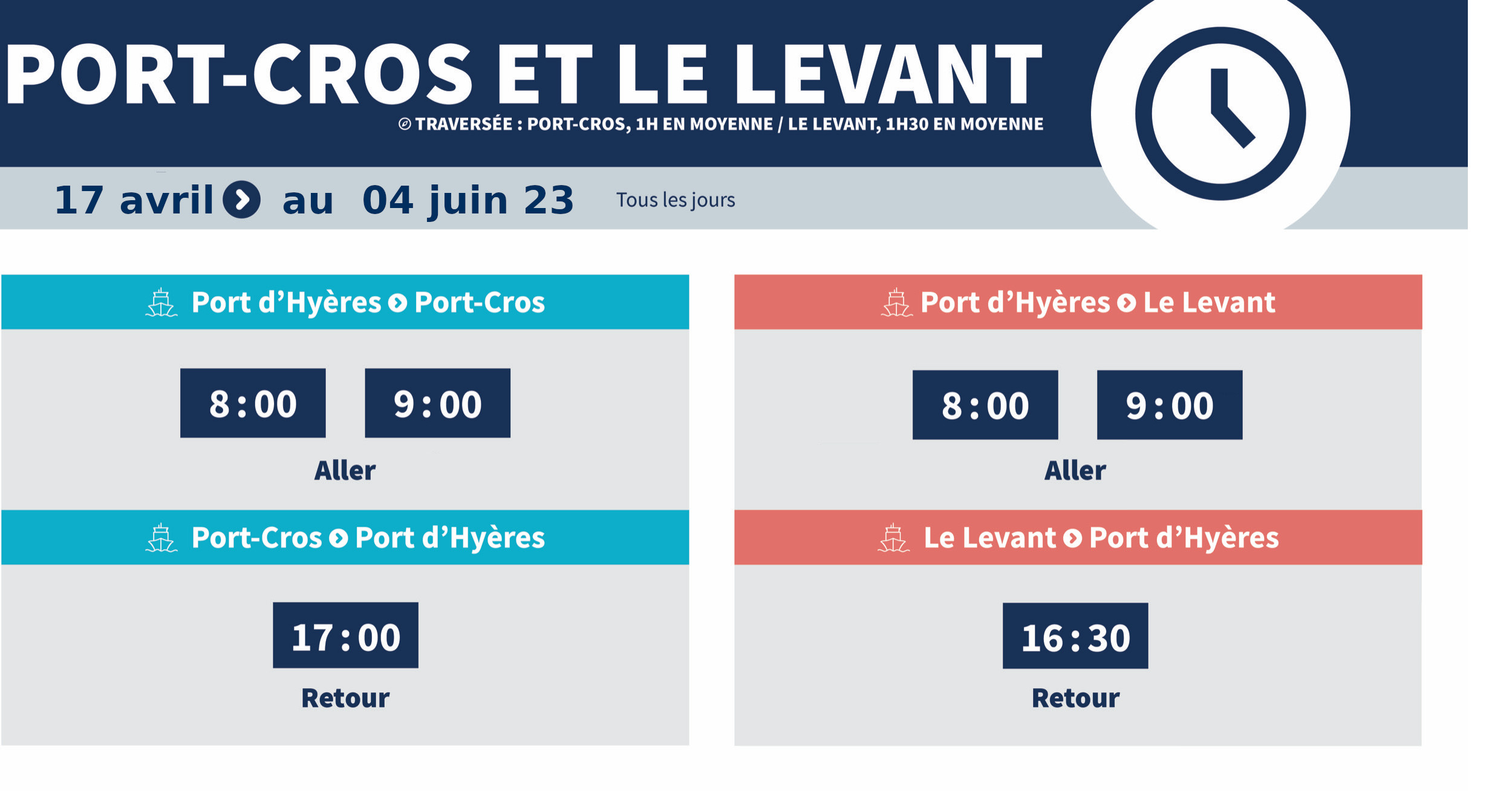 horaires 